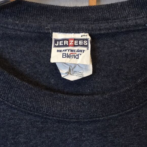 Jerzees Tee with Red, White & Barbecue Graphic - Picture 3 of 8